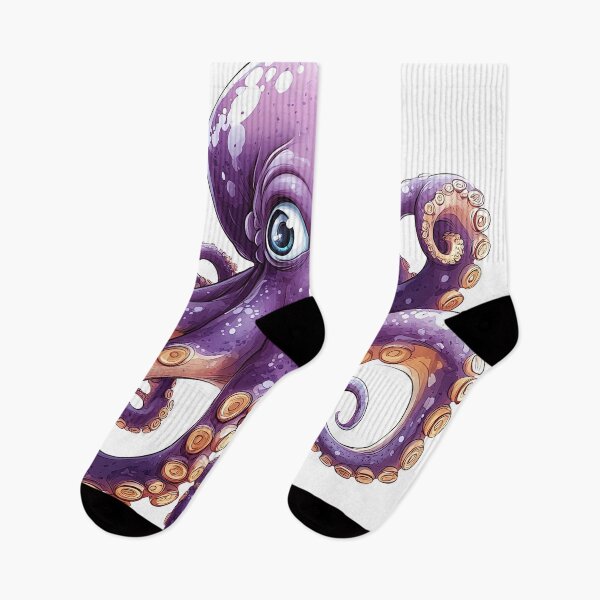Item preview, "Whimsical Purple Octopus" designed and sold by bloorose.