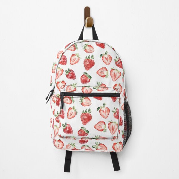 Item preview, Fresh Watercolor Strawberries in a Sweet Pattern designed and sold by AstroWolf Studio.