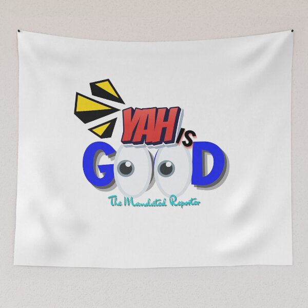 Item preview, Yah Is Good Comic | Unique Religious Cartoon Art Print designed and sold by TheReporter1.