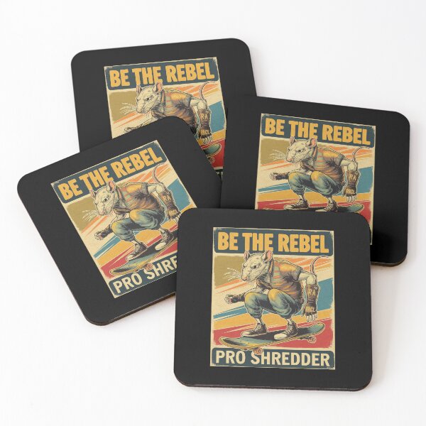 Item preview, Skateboarding Rat Rebel - Vintage Pro Shredder Poster designed and sold by love3617.