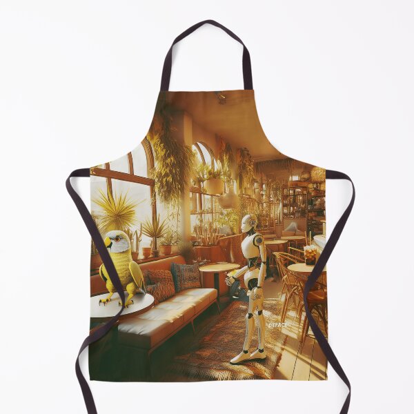 Item preview, Parrot & Droid Café Where Tech Meets Tropical Charm - dePace' designed and sold by mrpropcake.