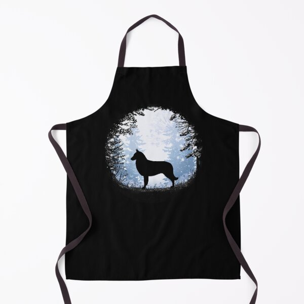 Item preview, “First Snow” Belgian Groenendael Tervuren Sheepdog designed and sold by Spinyflowerart.