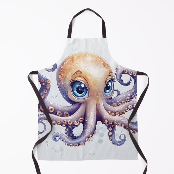 Item preview, "Whimsical Blue-Eyed Octopus" designed and sold by bloorose.
