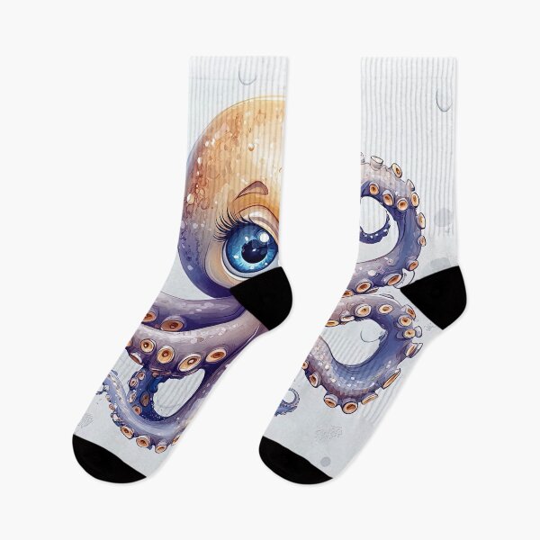 Item preview, "Whimsical Blue-Eyed Octopus" designed and sold by bloorose.