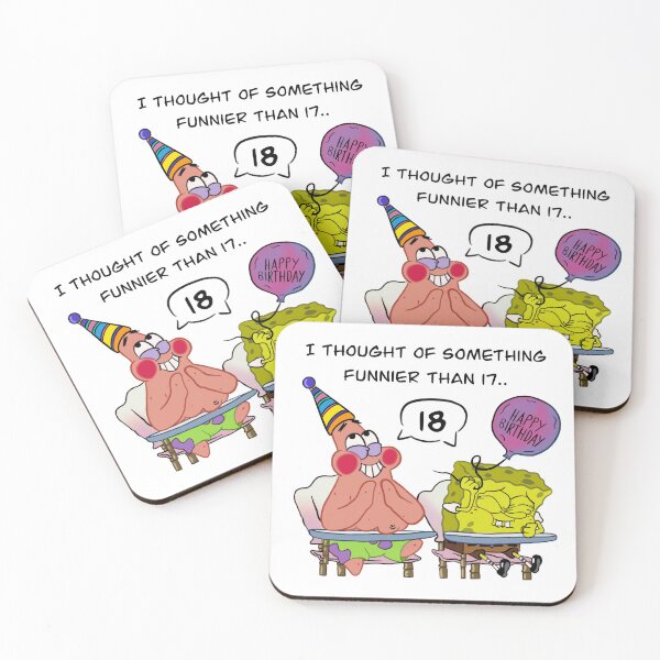 Item preview, Spongebob Squarepants 18th Birthday Card designed and sold by Sophie Sprout Design.