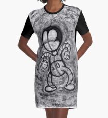 Mad Sketchy Graphic T-Shirt Dress
