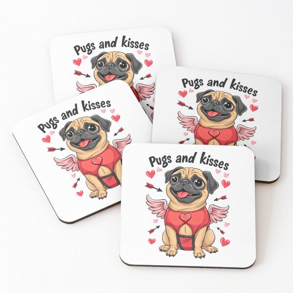Item preview, My pug is my valentine happy valentines day 2025 designed and sold by VividDripCo.