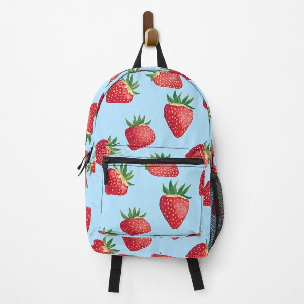 Item preview, Hand-Painted Strawberry Pattern with Leaves designed and sold by AstroWolf Studio.