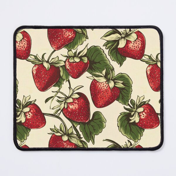 Item preview, Vintage Strawberry Pattern in Bright Colors designed and sold by AstroWolf Studio.