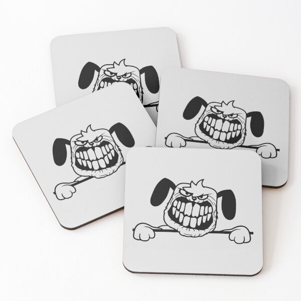 Item preview, Dog Monster Evil Dangerous Teeth Grin Smile Comic Cartoon designed and sold by shirt-o-mat.