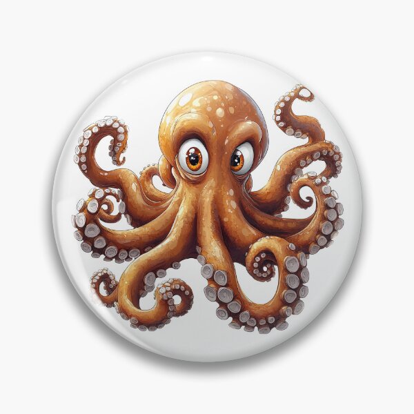 Item preview, "Whimsical Octopus Illustration" designed and sold by bloorose.