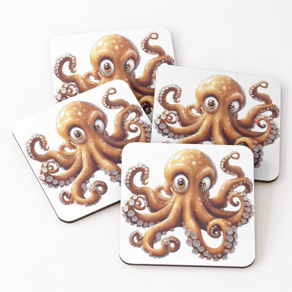 Item preview, "Whimsical Octopus Illustration" designed and sold by bloorose.