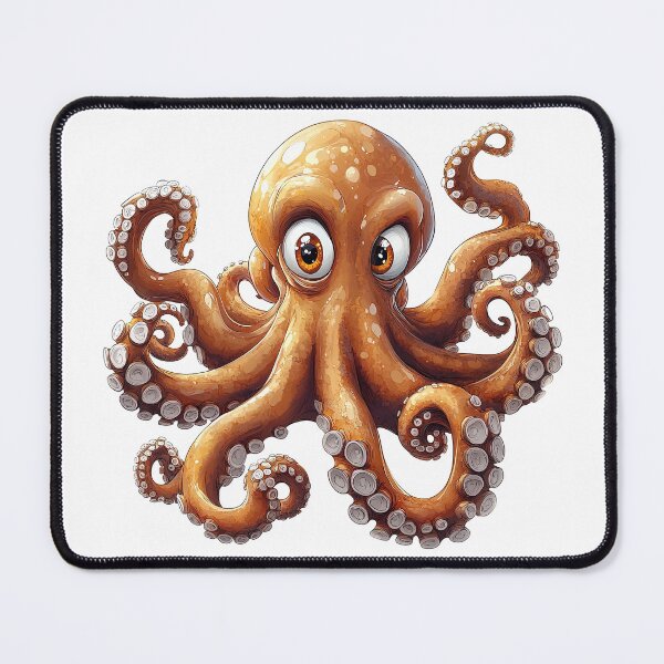 Item preview, "Whimsical Octopus Illustration" designed and sold by bloorose.