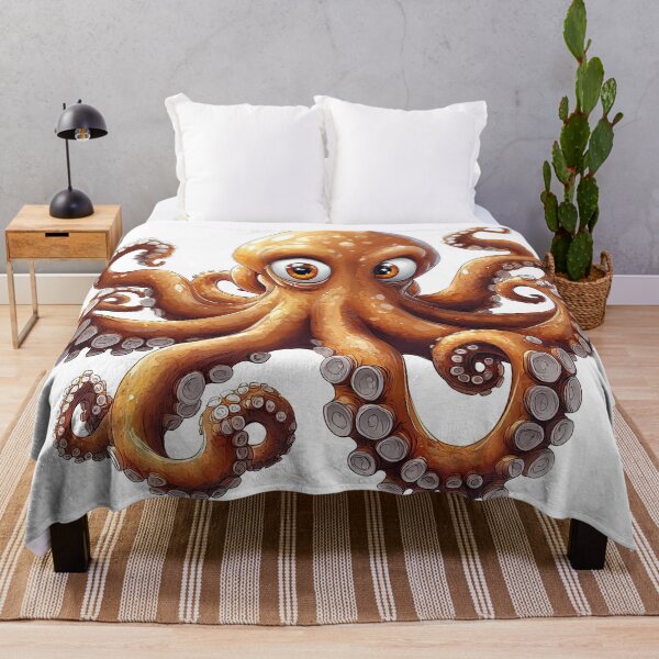 Item preview, "Whimsical Octopus Illustration" designed and sold by bloorose.