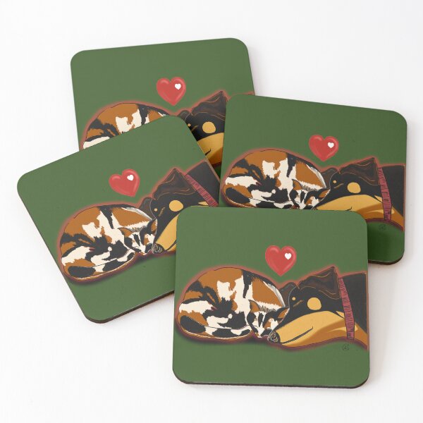 Item preview, Cat dog love best friends designed and sold by Dancesevillanas.