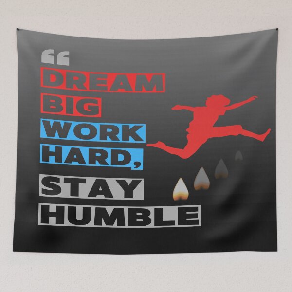 Item preview, Dream Big, Work Hard, Stay Humble - Red designed and sold by irynaartbyim.