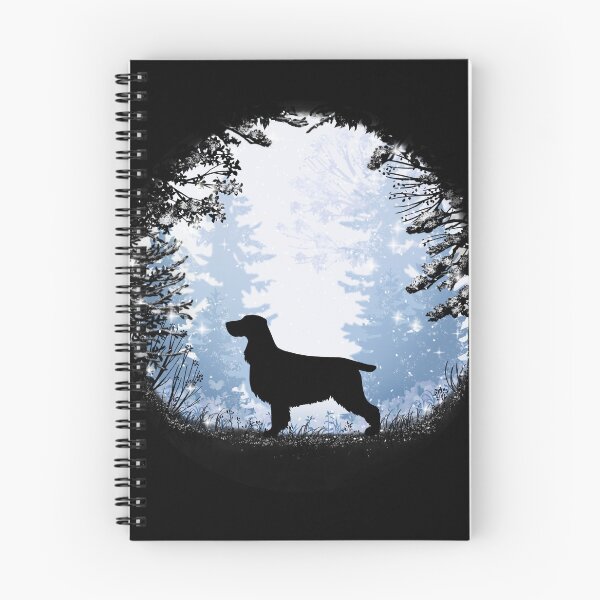 Item preview, “First Snow” Field Spaniel designed and sold by Spinyflowerart.