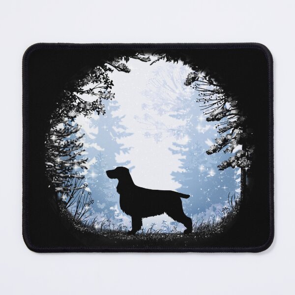 Item preview, “First Snow” Field Spaniel designed and sold by Spinyflowerart.