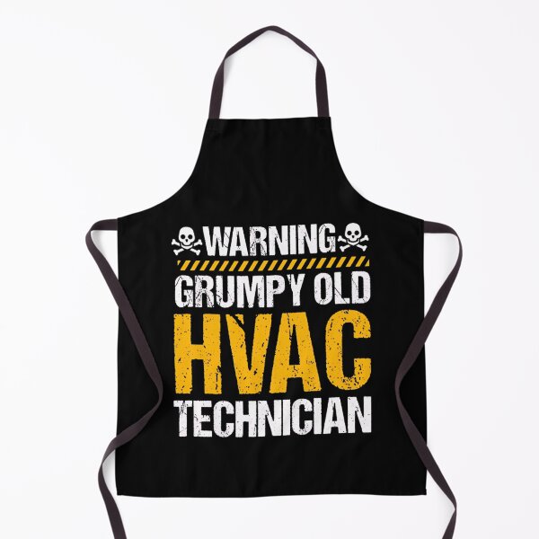 Aperçu de l'œuvre Avertissement vieux technicien en CVC grincheux créée et vendue par DoodleUrban.