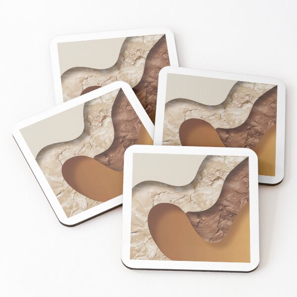 Item preview, Modern Abstract Concrete Art with Beige, Brown, and Orange colors designed and sold by paulo silveira.