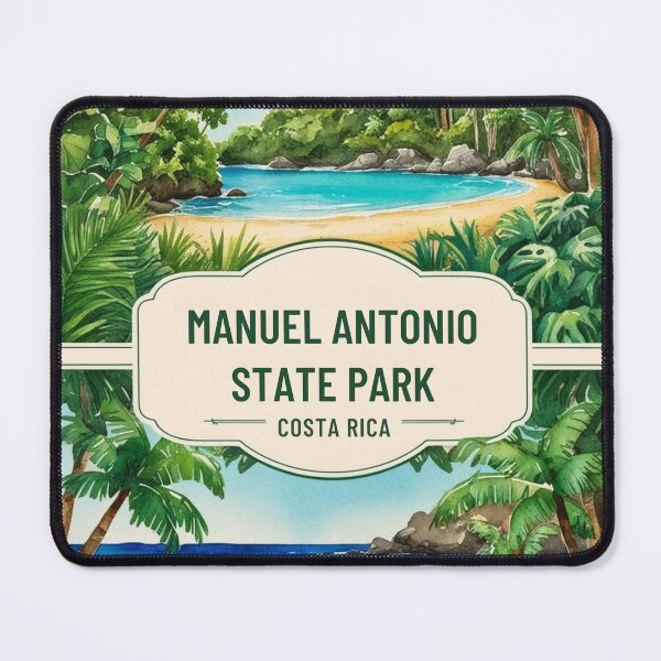 Item preview, Tropical Paradise: Manuel Antonio State Park Costa Rica Vintage Travel Poster designed and sold by Heritage Print Co.