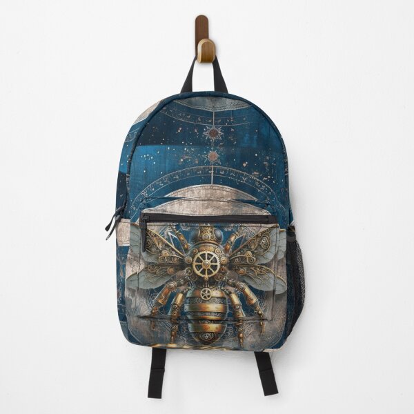 Item preview, Steampunk Bee with Vintage Boho Cosmic Background designed and sold by DreamsArtwear.