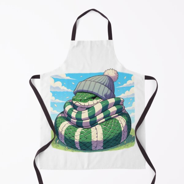 Item preview, Sly Cute Snake Wearing a House Scarf and Hat designed and sold by 2ndSketch.