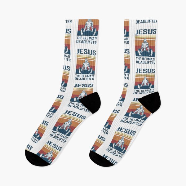 Item preview, Jesus - The Ultimate Deadlifter Christian Weight Lifting  designed and sold by The Junto Shop.