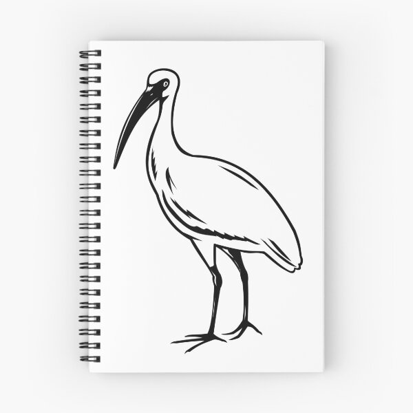 Item preview, American White Ibis or Eudocimus Albus Woodcut Retro Style designed and sold by patrimonio.