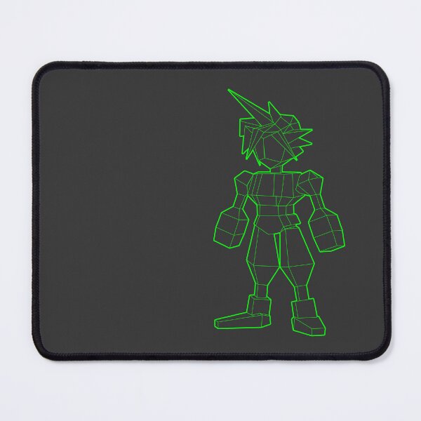 Aperçu de l'œuvre Wireframe de Cloud Strife créée et vendue par thirtytwobeats.