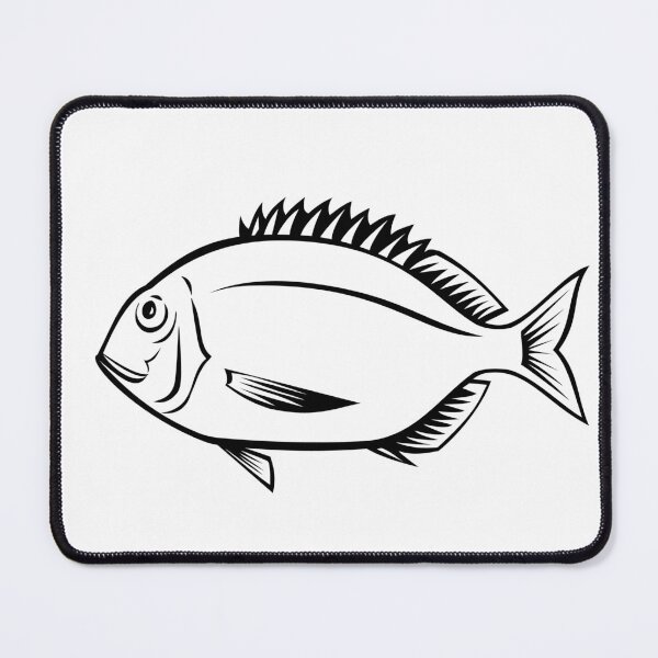 Item preview, Yellowback Bream or Dentex Spariformis Side View Retro Style designed and sold by patrimonio.