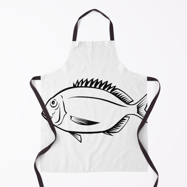 Item preview, Yellowback Bream or Dentex Spariformis Side View Retro Style designed and sold by patrimonio.