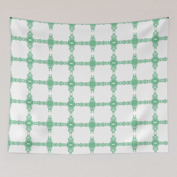 Item preview, green vine grid pattern designed and sold by PLPGH.