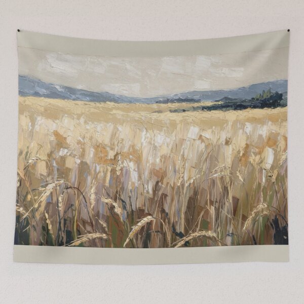 Item preview, Sunlit Wheat Fields with Rolling Hills in Rural France designed and sold by CARRAANN.