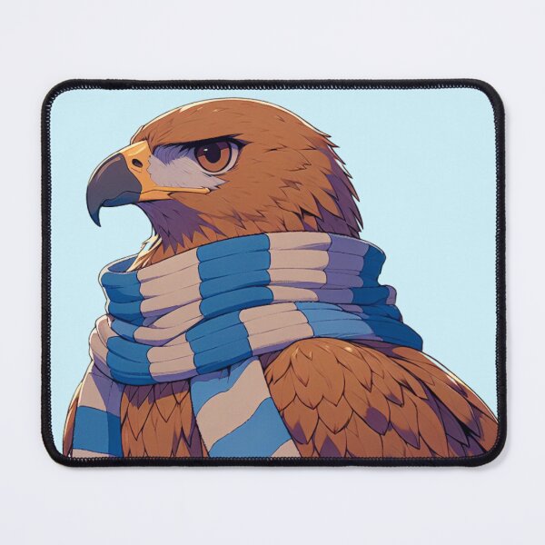 Item preview, Wise Eagle Wearing a Blue and Grey House Scarf designed and sold by 2ndSketch.