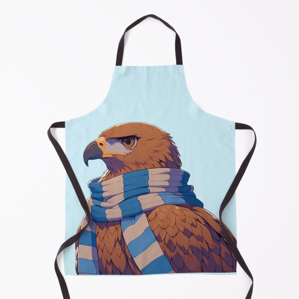 Item preview, Wise Eagle Wearing a Blue and Grey House Scarf designed and sold by 2ndSketch.