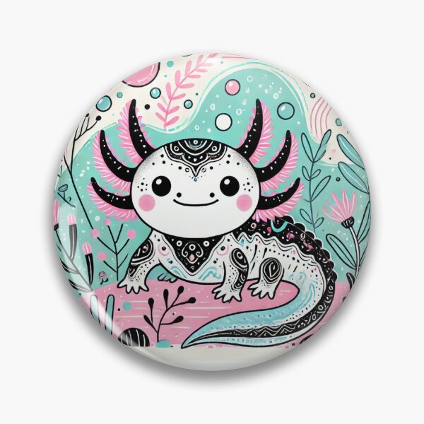 Item preview, Adorable Kawaii Axolotl Design with Pastel Colors designed and sold by RetroPop23.