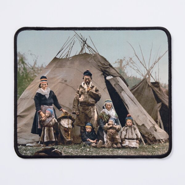 Item preview, Sami family in Norway designed and sold by 19th Century in Color.