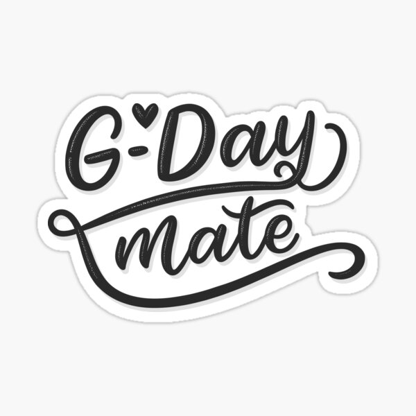 Item preview, G'day Mate Slogan design designed and sold by Cooee Collection.