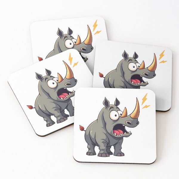 Item preview, "Amazed rhino" designed and sold by Tecno-Art-Land.