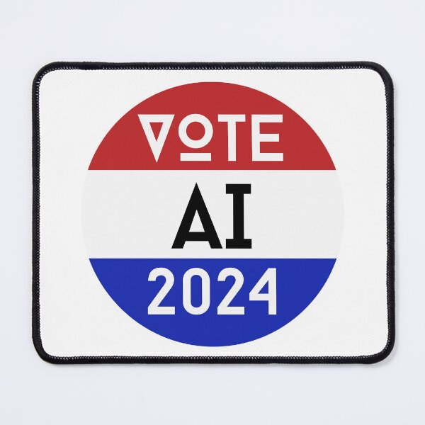 Item preview, Vote AI 2024 – Futuristic Election Humor Design designed and sold by Teacher2Nerds.