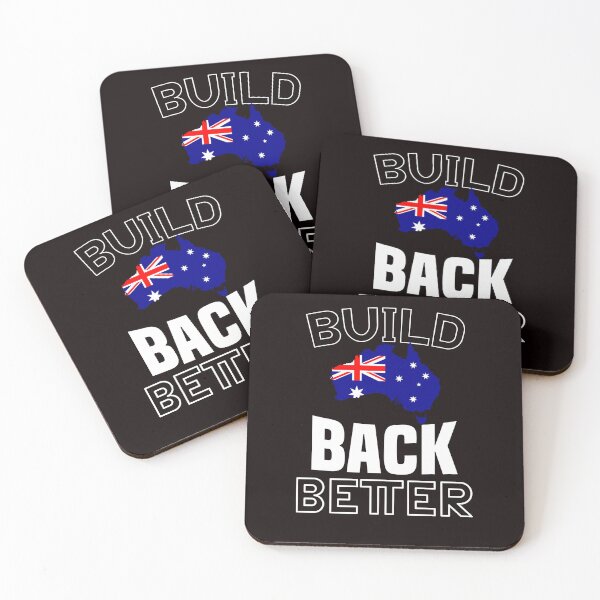 Item preview, Build Back Better - Cool Australia Map Flag  designed and sold by leo121687.