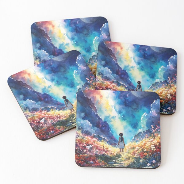 Item preview, Princess in a Field of Flowers Under a Cosmic Sky designed and sold by soulfulpalette.