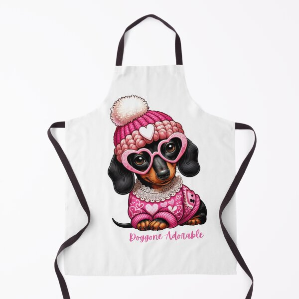 Item preview, Doggone Adorable Dachshund Puppy Winter Heart Glasses Cute designed and sold by JenBoyte.