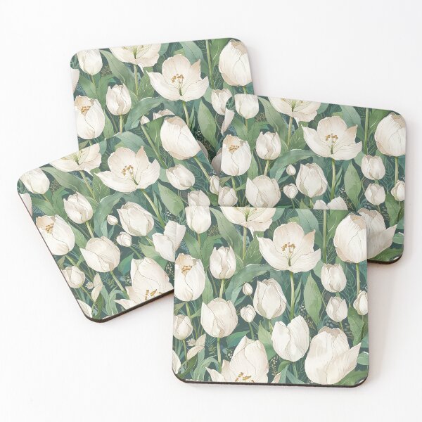 Item preview, White tulip flower designed and sold by CoolPixels.