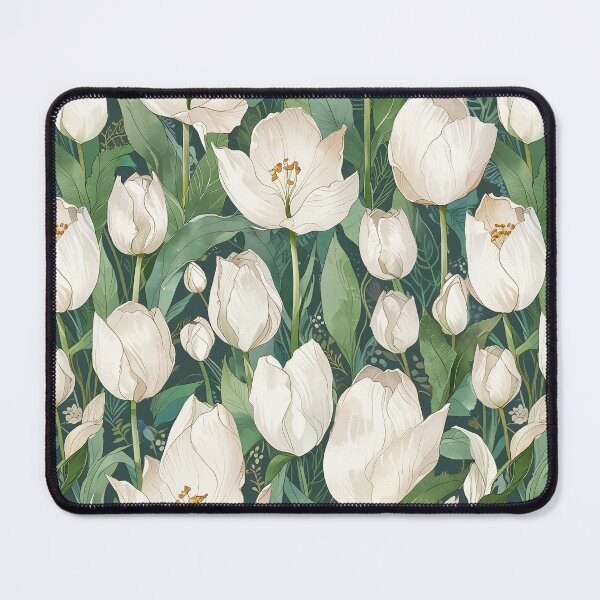 Item preview, White tulip flower designed and sold by CoolPixels.
