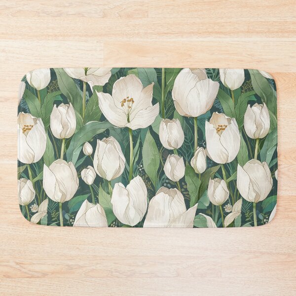 Item preview, White tulip flower designed and sold by CoolPixels.