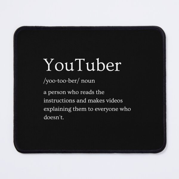 Item preview, YouTuber Definition Dictionary entry typography designed and sold by Neeshki.