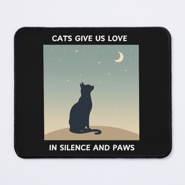 Item preview, BlackCat ,Felin, Cats Give Us Love in Silence designed and sold by DreamyCatopia.