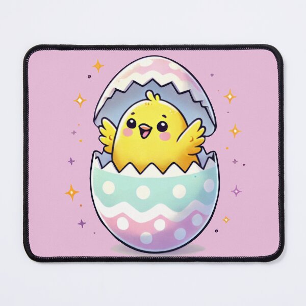 Item preview, Happy Easter Chick in Eggshell - Cute Spring Illustration designed and sold by CritterManiaUK.